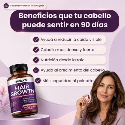 Zentora™ - Apoyo al crecimiento del cabello